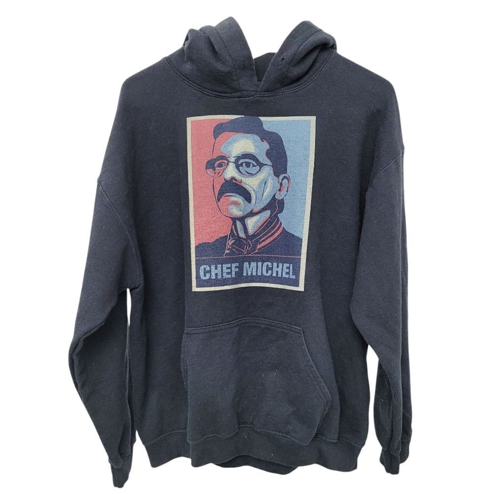 2/$20 Gildan Black Funny Graphic Hoodie Top Size: Large